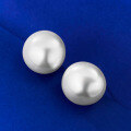 wholesale 925 Silver Full-Body New 16mm Pearl Ear Studs European and American Women's Earrings-0-4