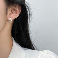 wholesale 999 Silver Fashion-Forward Exquisite Minimalist Unique Design Plum Blossom Ear Hooks M06067-0-1