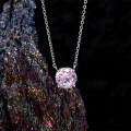 Sterling Silver 1-Carat Pink Diamond Pendant Necklace, Amazon New,-0-1