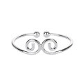 wholesale S990 Silver Wukong's Headband Silver Adjustable Open Bangle Fashionable and Versatile Trendy Jewelry-0-4