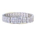wholesale 925 Silver Zhuo Zhifan New Full Diamond Square Bracelet for Women, Small Batch Design, Fashionable, Hot Seller in Europe and America-0-4
