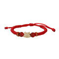 wholesale S925 Sterling Silver Chinese Trend Style Small Dragon Bag Red Braided Rope Bracelet Zodiac Year of the Dragon Hand String Free Engraving-0-4