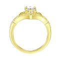 wholesale 18k Gold Plated Sterling Silver Crown Ring for Women, Luxurious and Sophisticated Vintage Style Rings-0-4