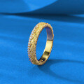 wholesale S925 Silver Vintage Brushed Woven Band Ring for Women, Same as Xiaohongshu Style, Minimalist and Everyday-0-1