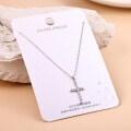 S925 Silver Minimalist Cross Pendant Necklace Wholesale Women's Trendy-0-5