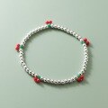 wholesale S925 Silver Small Cherry Light Bead Bracelet Korean Style Sweet and Fresh Temperament Women's Accessory S5229-0-1