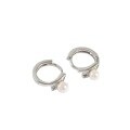 wholesale S925 Sterling Silver EA535 Korean Version Ins Minimalist Elegant Mini Pearl Ear Clips for Women, Versatile Ear Accessories-0-4
