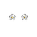 wholesale S925 Sterling Silver Narcissus Earrings Women, Forest Style Minimalist Personality Cute Five-Petal Flower Sweet Literary Ear Accessories G7090-0-4