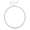 wholesale 18k Gold Plated Sterling Silver Full Body Icy White Moissanite Necklace for TikTok Cross-Border Jewelry Trade-0-0