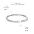 S925 Silver 18k Gold-Plated 09mm Round Dot Bubble Spaced Layering Women's Bracelet-0-4