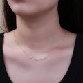 wholesale S925 Sterling Silver Maker's Fashion 08m Box Chain 40+5 Plain Silver Necklace Simple and Delicate for Pendant Decoration-0-7