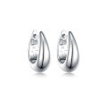 wholesale 925 Sterling Silver Waterdrop Hoop Earrings Minimalist Ear Clasps Ins-0-4