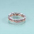 wholesale S925 silver gold-plated moissanite stacking wedding ring with minimalist design-0-4
