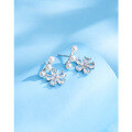 wholesale 925 Sterling Silver Vintage French Petal Pearl Ear Studs, Small Batch Design Women's Earrings, Light Luxury High-End Elegant Accessories-0-1
