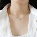 wholesale S925 Sterling Silver XL034 Korean Style Minimalist Letter Pendant DIY Ins Necklace-0-2