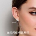 Sterling Silver Moissanite Earrings, Ear Studs, Ear Clips, Luxury High-End Cross-Border Wholesale Hot Sale-0-2