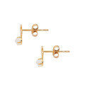 wholesale 10K gold jewelry new moonstone earrings lightweight luxury small stud earrings wholesale from manufacturer-0-4