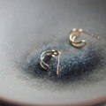 wholesale AU375 9K Gold Star Ear Stud Ear Hoop Korean Dainty Jewelry-0-1