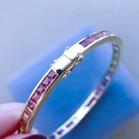 wholesale S925 sterling silver full-body bracelet, fashionable and versatile with a unique design, luxurious style women's jewelry-BS0083-Platinum>925 Silver
