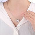 wholesale S925 Silver Zircon Butterfly Necklace for Women, High-End Sense Foreign Trade Hot Seller Brand Jewelry-0-4