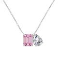 wholesale Metal: 925 Sterling Silver Gemstone: Square Emerald Cut Drop Zircon Set Includes Necklace, Ring, and Earrings-0-17