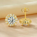 Metal Geometric Circle Earrings, Fashion Minimalist Light Luxury Flash Wholesale-0-2