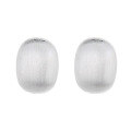 wholesale S925 silver fashion minimalist brushed hemispherical luxury-style artistic temperament niche design ear cuff earrings-0-5