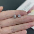 wholesale S925 Sterling Silver Dainty and Exquisite 05/1/2 Carat Moissanite Stud Earrings Four-Prong Setting, Will Not Fade-0-3