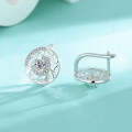 wholesale S925 Sterling Silver Cross-Border Moissanite Stud Earrings, Luxe and Versatile U-Shaped Ear Clips for Factory Wholesale-0-2