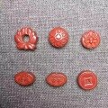 wholesale Metal natural imperial cinnabar peace and prosperity coin auspicious clouds six-syllable mantra lotus handmade DIY jewelry bracelet accessories-0-3