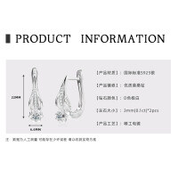 Sterling Silver Exaggerated European Cross-border Earrings with Moissanite Stars [Clearance Free Shipping]-Style O [Clearance Sale - Free Shipping] Silver  925 Silver
