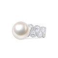 wholesale S925 Sterling Silver Zhuzhuofan Jewelry New Design 14mm Pearl Ring for Women and Men, the Happy Rich Lady Designer Collection-0-1