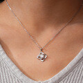 Sterling Silver Pendant with 1-Carat Moissanite Four-Leaf Clover Necklace Wholesale-0-1