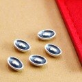 wholesale 925 Sterling Silver Retro Chinese Style Wealth-Attracting Small Ingot Bracelet Beads DIY Handmade Braided Cord Spacer Jewelry Accessories Wholesale-0-1