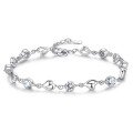 wholesale S925 Sterling Silver Zircon Inlaid "Love in Heart" Bracelet, Light Luxury High-End Gift for Girlfriend Valentine's Day Birthday-0-5