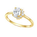 wholesale 10/14/18k White Gold Rose Gold Plated D Color Moissanite Minimalist Ins Style High-End Full Band Ring-0-1