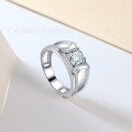 wholesale S925 Silver Moissanite Full Eternity Band Men's Ring,-0-1