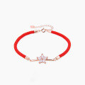 wholesale S925 Sterling Silver Minimalist Diamond-Studded Small Star Bracelet for Women, Fashionable and Unique High-End Feel, Available for Drop Shipping-0-1