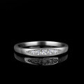 925 Silver Moissanite Ring Women's Cross-Border Luxury Inlaid Star Row Ring-0-2