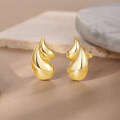 wholesale Metal Brass Water Drop Personality Earringsins-0-1