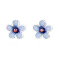 wholesale S925 Sterling Silver Vintage Resin Enamel Exquisite Floral Fresh and Artistic Ethnic Style Lady Earrings-0-4
