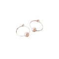 wholesale S925 Sterling Silver Earrings Women Simple Korean Style Hoop Shell Pearl Synthetic Pearl Ear Hoop Minimalist Ear Jewelry E3828-0-4