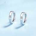 wholesale S925 Silver 3*3 Moissanite Square Stud Earrings for Women, Minimalist and Stylish-0-0
