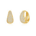wholesale Metal Brass With Rhinestones, Trendy Ear Cuffs, Minimalist Exaggerated Earrings For-0-6