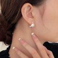wholesale S925 Sterling Silver Multi-Faceted Hemisphere Ear Clasp Earrings for Women, Korean Spring and Summer Haute Couture New Arrival, Elegant French-inspired Trendy Ear Accessories-0-2