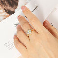 Metal Icy Snowflake Zircon Ring, Classic Fashion Commute, Cross-border Wholesale-0-1