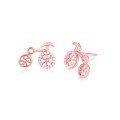 wholesale 18K gold diamond earrings genuine petite fresh 9K ear studs rose gold ladies moissanite earrings for girlfriend-0-4