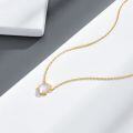 wholesale S925 gold-plated silver, Dunli irregular white crystal ear stud necklace, fashionable and minimalist OL women's earrings wholesale-0-2