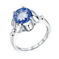 wholesale S925 sterling silver fashion natural topaz ring for women, camellia fresh and sweet natural gemstone ring-0-9