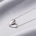 wholesale S925 silver electroplated geometric collarbone necklace, Korean-style new fashion women's chain jewelry wholesale-0-1